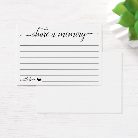 Deel een Memory Kaart voor Begrafenis, Verjaardag, (Bureau)