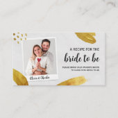 Deel een recept Custom Photo Vrijgezellenfeest Informatiekaartje (Voorkant)
