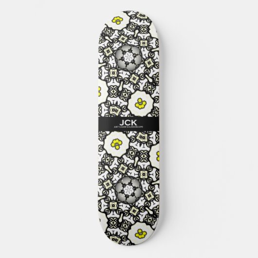 Deel één's caleidoscoop art twee skateboard (Voorkant)