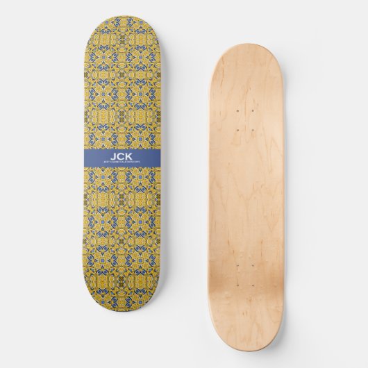 Deel elf's caleidoscoop art one skateboard (Voorkant)