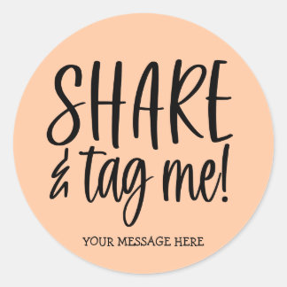 Deel en Label me Instagram Small Business Sticker