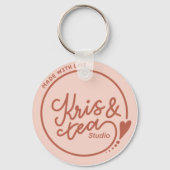 Deel enkele Love Key Ring Sleutelhanger (Achterkant)