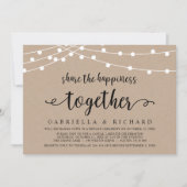 Deel het geluk, Trouwfeest Kaart (Voorkant)