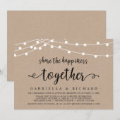 Deel het geluk, Trouwfeest Kaart (Voorkant / Achterkant)