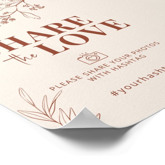 Deel het Liefde Weddenschap Poster (Hoek)