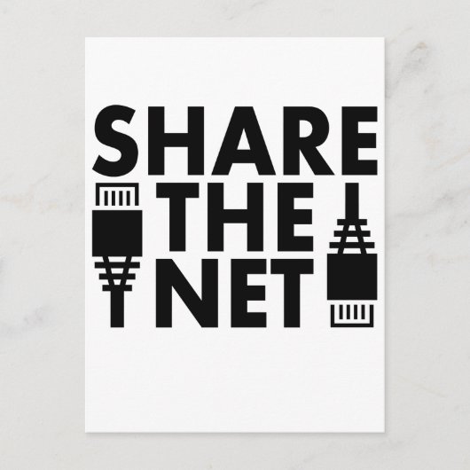 Deel het Netwerk Briefkaart (Voorkant)