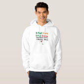 Deel Iers Deel Italiaans Funny Hooded Sweatshirt (Voorkant volledig)