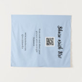Deel je afbeelding scan QR-code website e-mail toe Wandkleed (Voorkant (horizontaal))