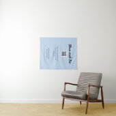 Deel je afbeelding scan QR-code website e-mail toe Wandkleed (In Situ (horizontaal))