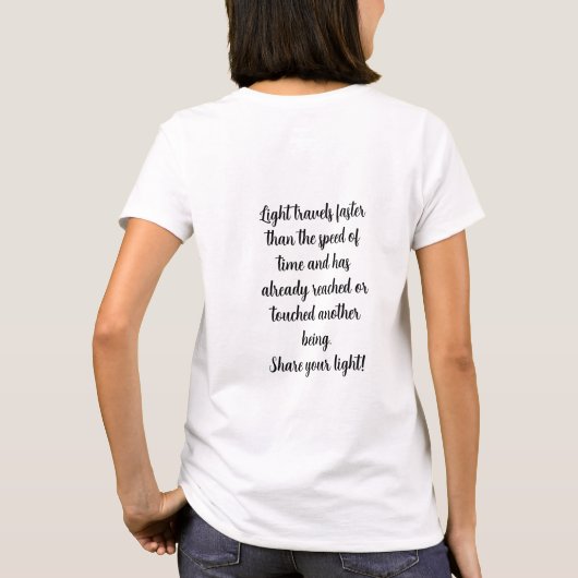 Deel je lichte T-shirt | **Ontwerp/pictogram toevo (Achterkant)