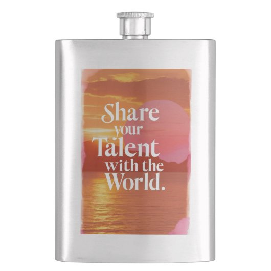 Deel je talent met de wereld flacon (Voorkant)
