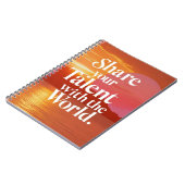 Deel je talent met de wereld notitieboek (Linkerzijde)