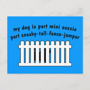 Deel Mini Aussie Part Fence-Jumper Briefkaart