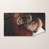 Deel Pei met Kerstman Feestelijke Kerstmis Bad Handdoek (Handdoek)