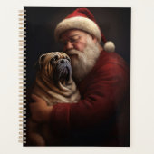 Deel Pei met Kerstman Feestelijke Kerstmis Planner (Voorkant)