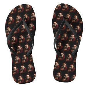 Deel Pei met Kerstman Feestelijke Kerstmis Teenslippers