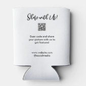 Deel uw afbeelding scan QR-code website toevoegen  Blikjeskoeler (Achterkant)