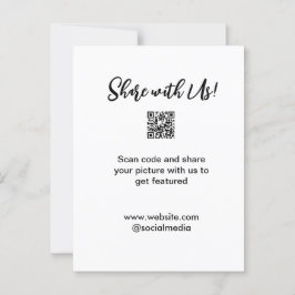 Deel uw afbeelding scan QR-code website toevoegen  Briefkaart