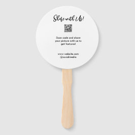 Deel uw afbeelding scan QR-code website toevoegen  Handwaaier