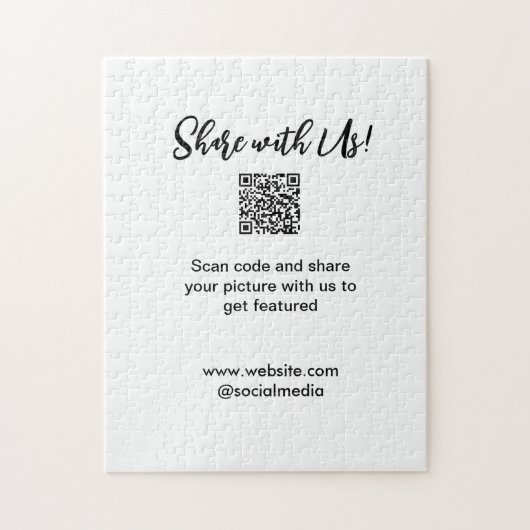 Deel uw afbeelding scan QR-code website toevoegen Legpuzzel (Verticaal)