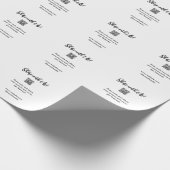 Deel uw foto scan QR-code website e-mail toevoegen Cadeaupapier (Hoek)