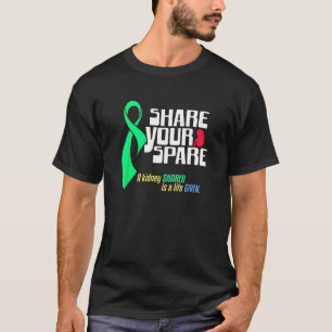 Deel uw reserve een levende nier donatie en nier t-shirt