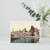 Deel van de Kranthor, Danzig, West-Pruisen, Duits Briefkaart (Staand voorkant)