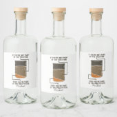 Deel van de precipitate Chemistry Student Gag Likeurfles Etiket (Flessen)