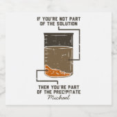 Deel van de precipitate Chemistry Student Gag Likeurfles Etiket (Enkel label)