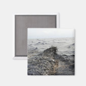 Deel van een olievlek in de Golf van Mexico Magneet (Voorkant / Achterkant)