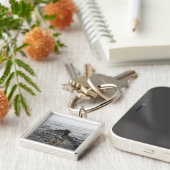 Deel van een olievlek in de Golf van Mexico Sleutelhanger (Zijkant)