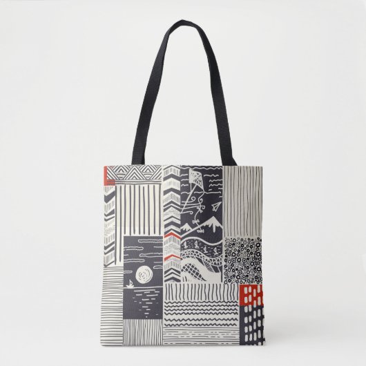 Deel van hout met gepelde groene verf, abstract te draagtas (Voorkant)