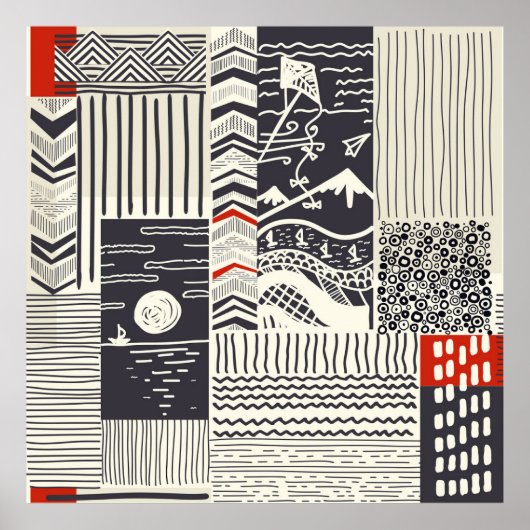 Deel van hout met gepelde groene verf, abstract te poster (Voorkant)