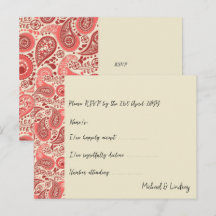 Deel van Love Letters Paisley Rose Collection RSVP