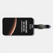 Deel van Mars op de grens van licht en donker. Bagagelabel (Achterkant horizontaal)