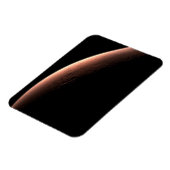 Deel van Mars op de grens van licht en donker. Magneet (Linkerzijde)