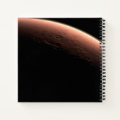 Deel van Mars op de grens van licht en donker. Notitieboek (Achterkant)