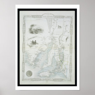 Deel van Zuid-Australië, uit een reeks van World  Poster