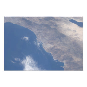 Deel van Zuid-Californië zoals gezien vanuit de r Foto Afdruk