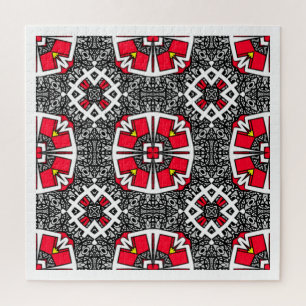 Deel zestien's caleidoscoop art vijf legpuzzel