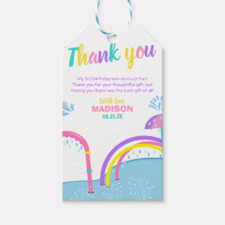 Deelgebied Splish Splash Pad Water Park Girl Birth Cadeaulabel