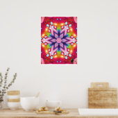 Deelish Kinetic Collage Kaleidoscope Poster (Cuisine)