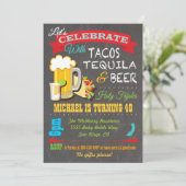 Deelname Tacos, Tequila en Beer Fiesta Kaart (Staand voorkant)