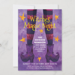 Deelname van heksen Magic Night Halloween Kaart