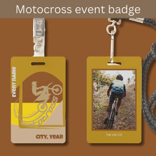Deelnemen aan een Motocross moto-x mx club eveneme Badge