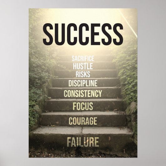 Deelnemers aan succes - Motivatie Poster (Voorkant)