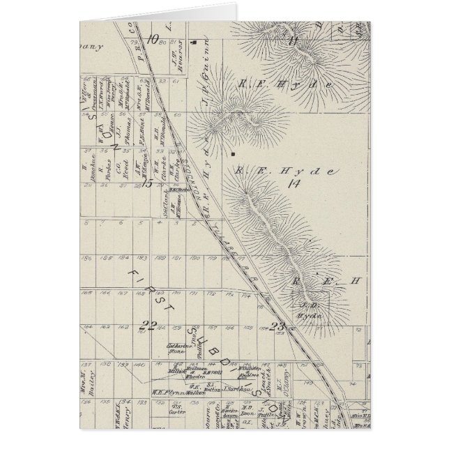 Deelsectoren Pioneer Land Co (Voorkant)