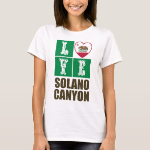 Deelstaat Californië - Vlag - Hart Solano Canyon T-shirt
