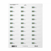 Deelstaat Delaware Flag Etiket (Full Sheet)