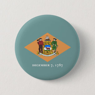 Deelstaat Delaware Flag Ronde Button 5,7 Cm